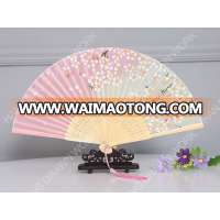 japanese cherry blossom silk hand fan